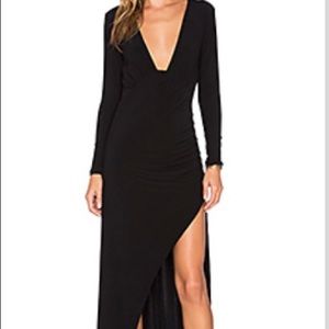 NBD Black Open Back Dress